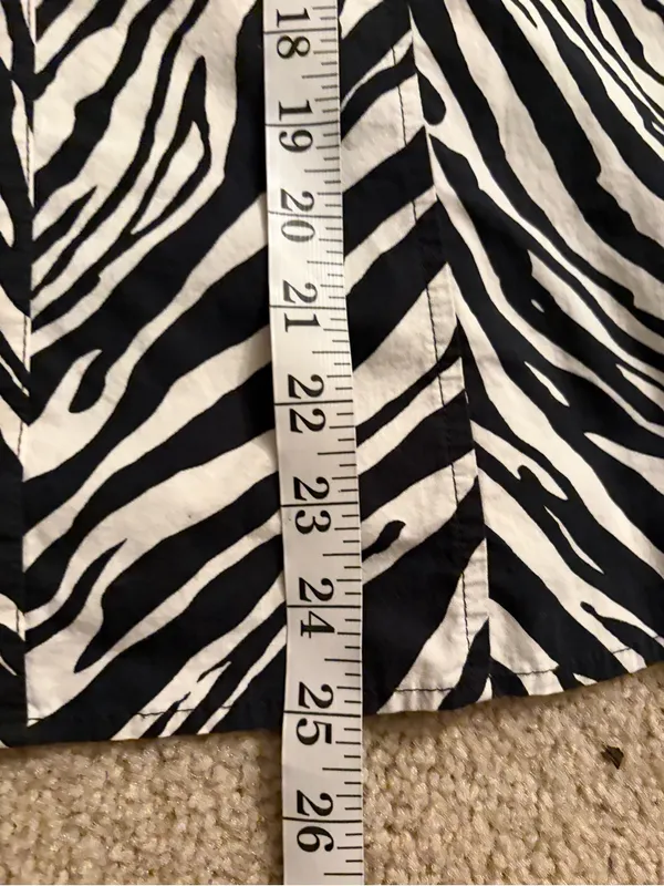 Express Y2K 2000s 00s club party cami tank zebra print going out top sz medium - Image 15