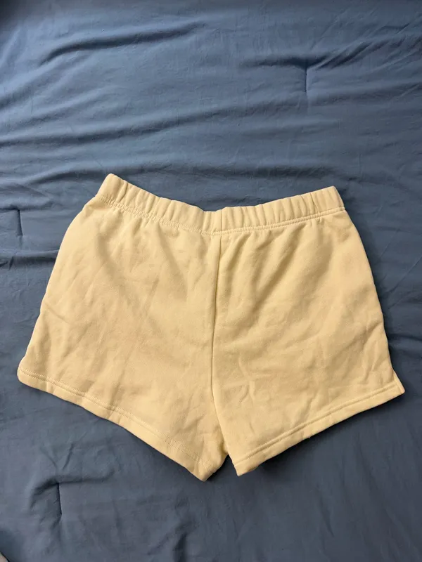 Yellow H&M Sweat Shorts - Image 2