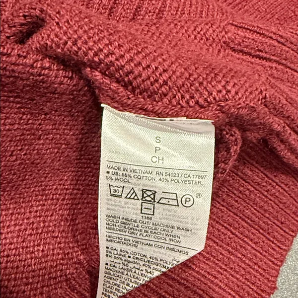 Old Navy Women's Maroon Polo Sweater Size small‎ - Image 10