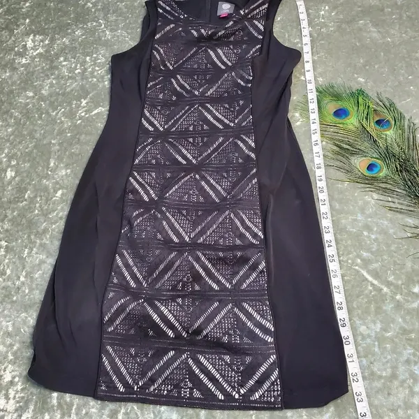 Vince Camuto‎ Black Laser Cut Dress - Image 6