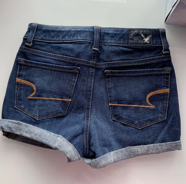 American Eagle High Waisted Jean Shorts - Image 2