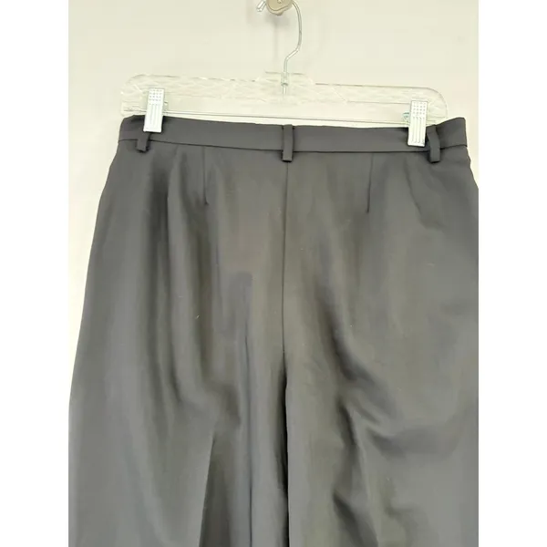 Zanella Made in Italy Black Stretch Wide Leg Trousers Dress Pants Womens 8‎ - Image 4