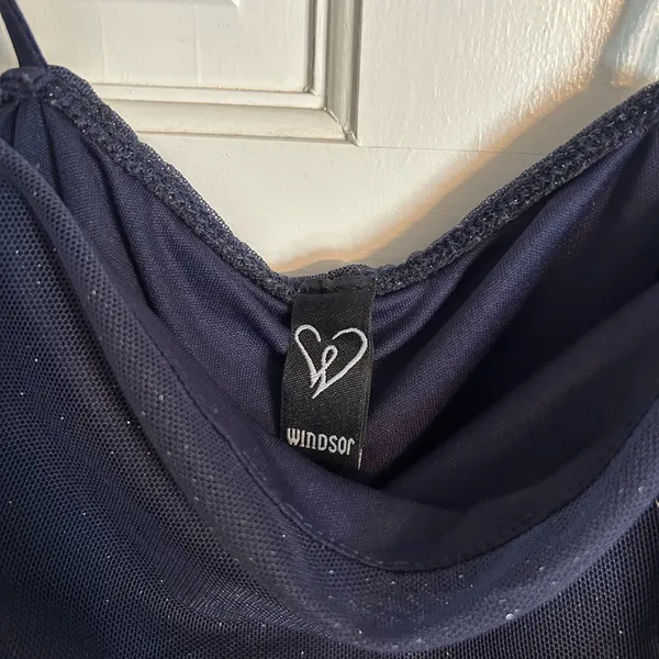 Windsor Women’s dark blue mini dress with sparkles -size S - Image 5