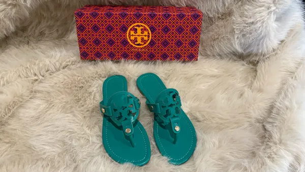 Turquoise Tory Burch Sandals  - Image 3