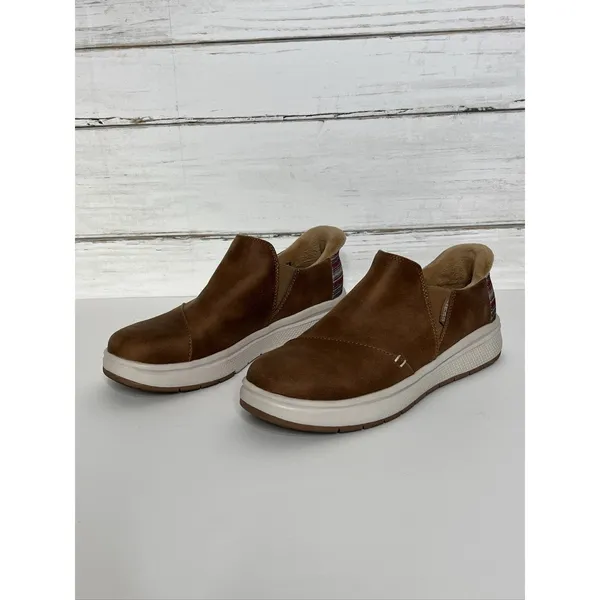 Skechers BOBS Skipper Wave Stay Snug Slip-on Shoe Size 8 Brown Memory Foam - Image 4