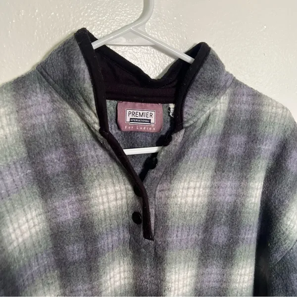 Vintage Premier‎ International for Ladies Women's Size Large Fleece Sweatshirt - Image 4