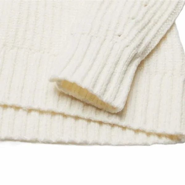 Kensie Pointelle Turtleneck‎ Pullover Sweater in Vanilla Size small - Image 4