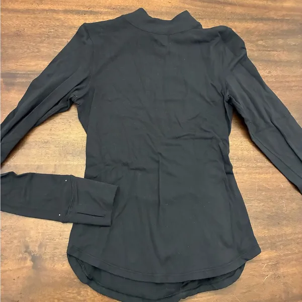 Lululemon Rulu Running Mockneck Long-Sleeve Shirt Women’s 0 Black - Image 2