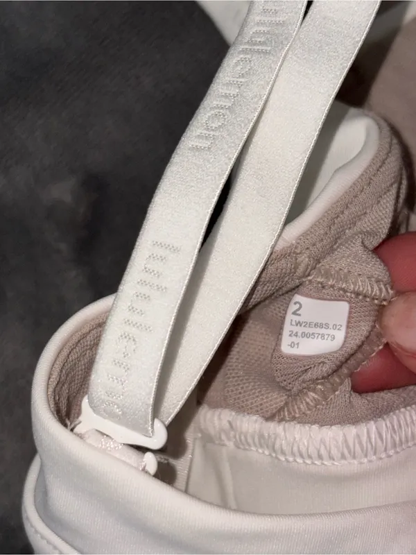 lululemon athletica White Wireless Triangle Bralette - Minimalist Design - Image 6