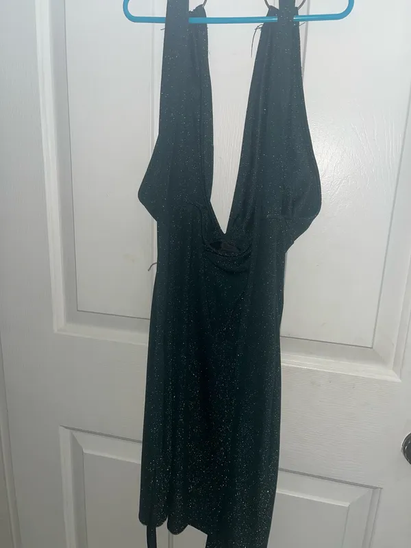 Shein Dark Green Mini Dress - Image 2