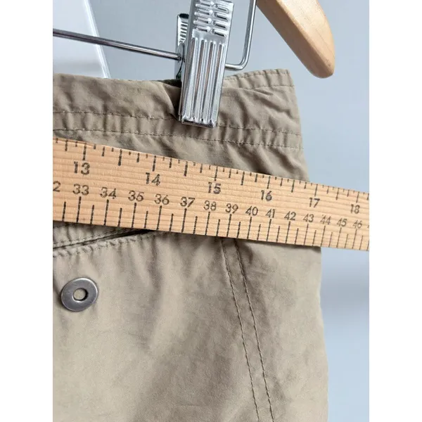 Columbia Womens Khaki Hiking Shorts Drawstring Outdoor Sz 8 - Image 7