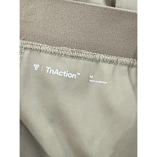 Aritzia TnAction Womens Skort Khaki Mini Pleated Tennis Skirt Pickleball Medium - Image 4
