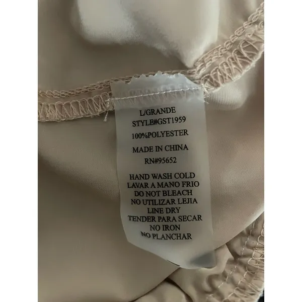 Stella Satin Sleeveless Top, Size L, $22, B53 Gold Size L - Image 4