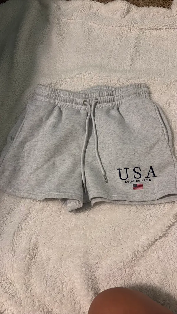medium usa sweatshorts Gray - Image 2