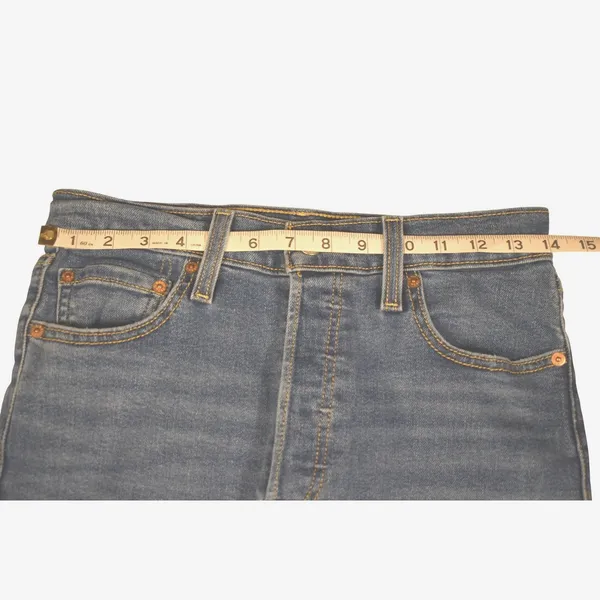 Levis Ribcage Straight Ankle Jeans Blue Denim High Rise W28 L27 CW-3422 3449 - Image 8