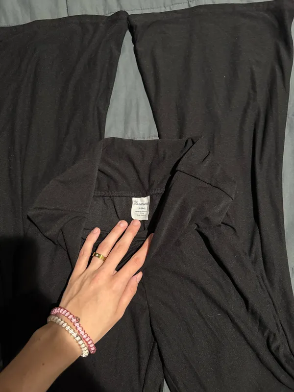 No Boundaries fold over flare leggings - Image 2