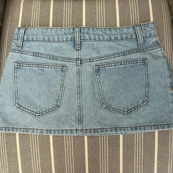 Edikted Micro Denim Skirt - Image 3