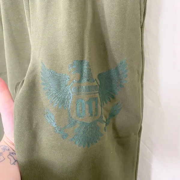 New Kill Start Over (KSO) 017 Eagle Sweatpants Joggers Olive Green Khaki Size M - Image 2