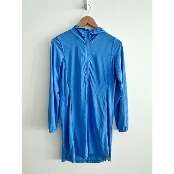 L.L. Bean dress size Small light blue Sand Beach Cover-Up Hooded Tunic - Image 3