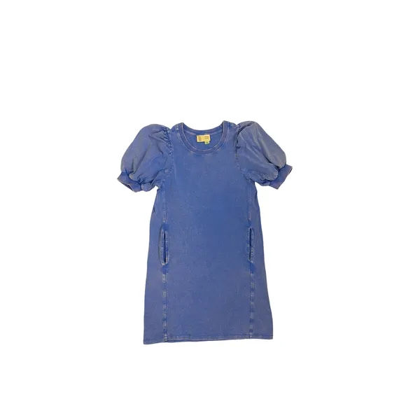 Anthropologie Saturday Sunday Sunny Day Blue Puff Sleeve Sweater Dress Size XS - Image 3