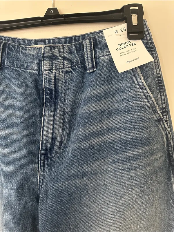 Madewell Blue Wide Leg Flare Jeans - Image 2