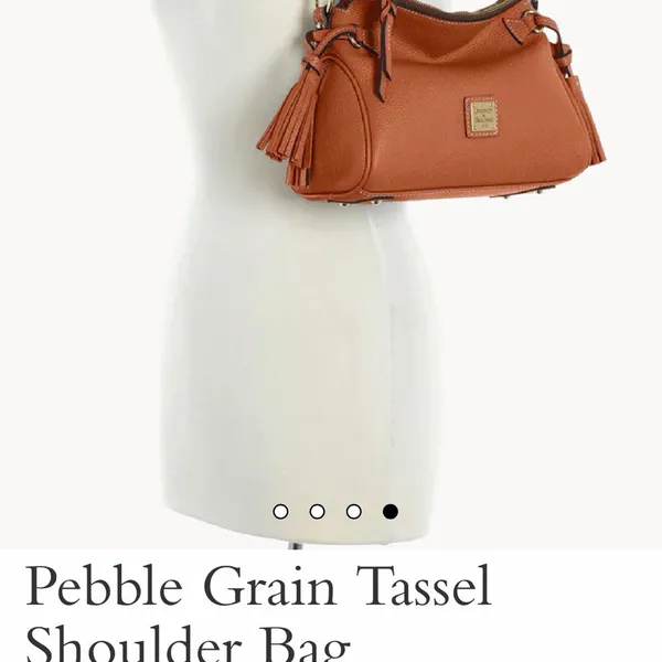Dooney & Bourke Red Pebble Leather Hobo Shoulder Bag - Image 8