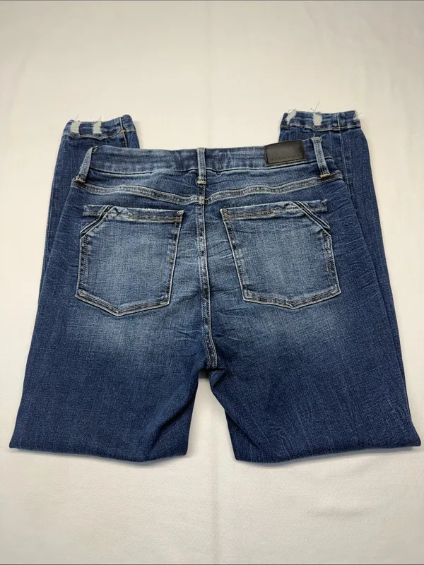 Buckle Black shaping & Smoothing Pocketing Women's Faded Dark Blue Jeans - Image 2