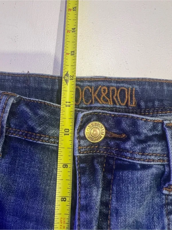 Rock ‘n’ roll denim jeans size 30 x 32 high-rise - Image 8