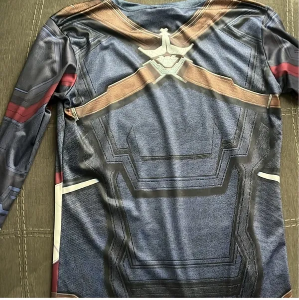 Captain America jersey size large costume Blue - Image 2