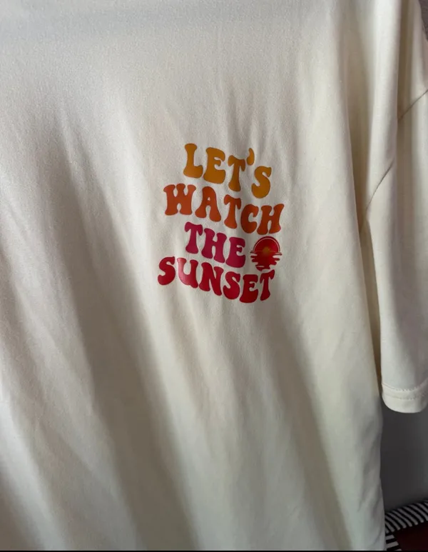 Let’s Watch The Sunset Short Sleeve Graphic Tee XS - Image 10