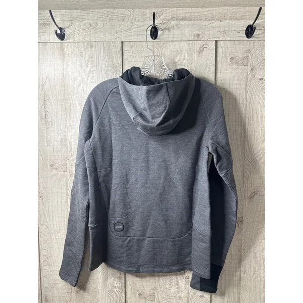 POC Womens Small Merino Hood Sylvanite Grey Melange Wool Blend Hoodie Sweatshirt - Image 2