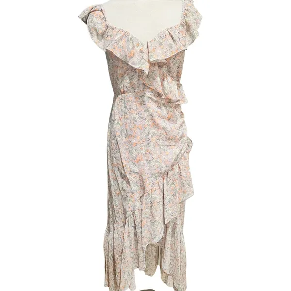 ASTR THE LABEL Mahalia Dress in Lilac & Orange Floral Size Medium NWT - Image 4