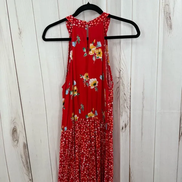 Cure Women’s Large Red Floral Maxi Dress - Image 5