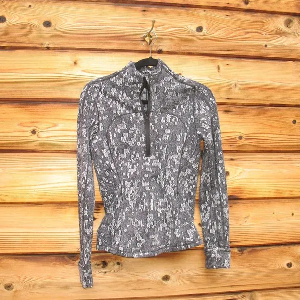 Lululemon Run Briskly 1/2 Zip Eventide Jacquard top Pullover - Image 4