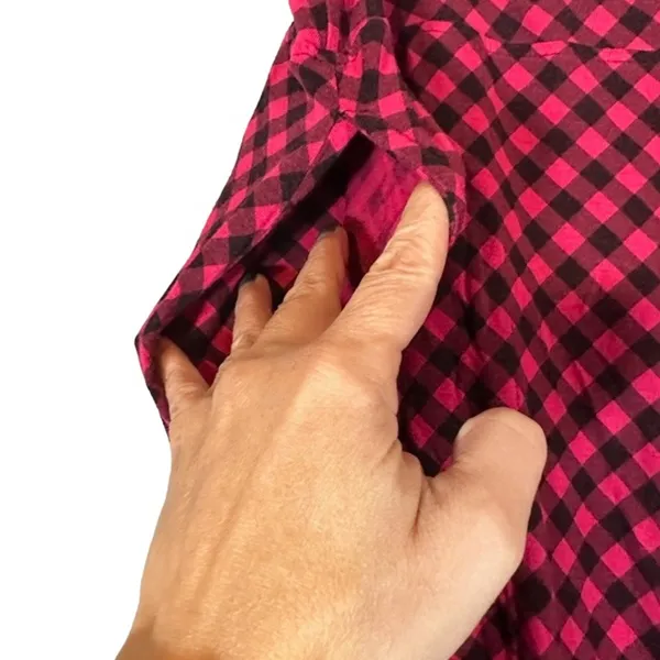 Soma Pink & Black Gingham Plaid Loungewear PJ Bottom Pants Women Sz L - Image 3
