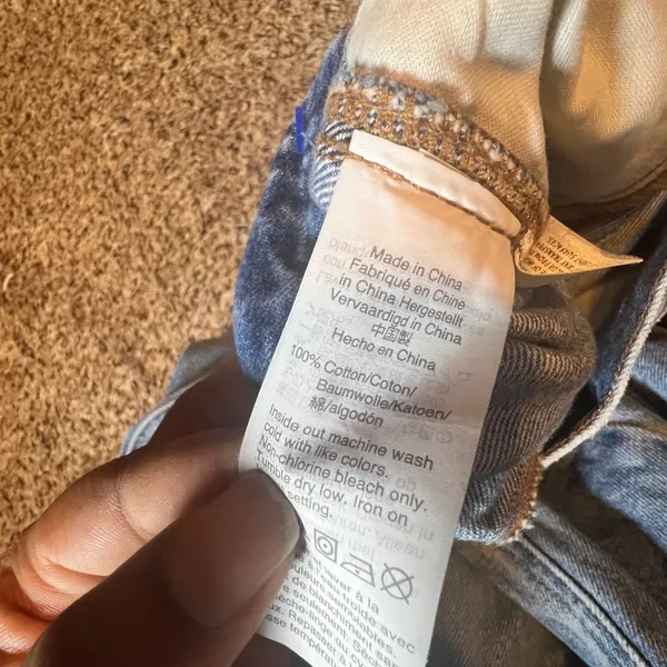 Madewell‎ High Rise Balloon Jeans Light Wash Seamed Front 26 Light Blue Cotton - Image 3