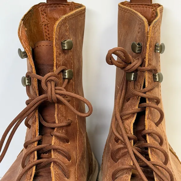 SOREL Hi Line Lace Boots Womens 9.5 Brown Leather Gorpcore Rugged Streetwear - Image 13