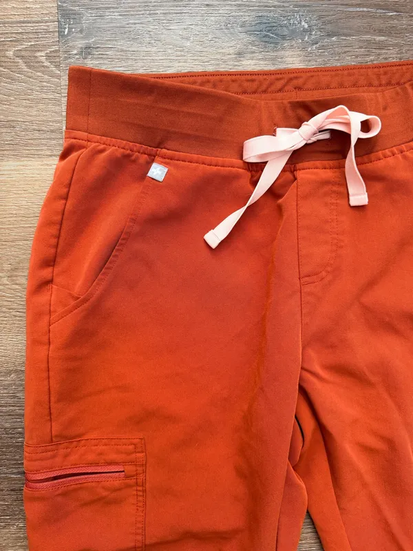 Figs Zamora Jogger Scrub Pants Orange  - Image 5