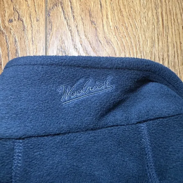Woolrich Fleece Vest Navy Blue Full‎ Zip Pockets Womens Size Medium Gorpcore - Image 11
