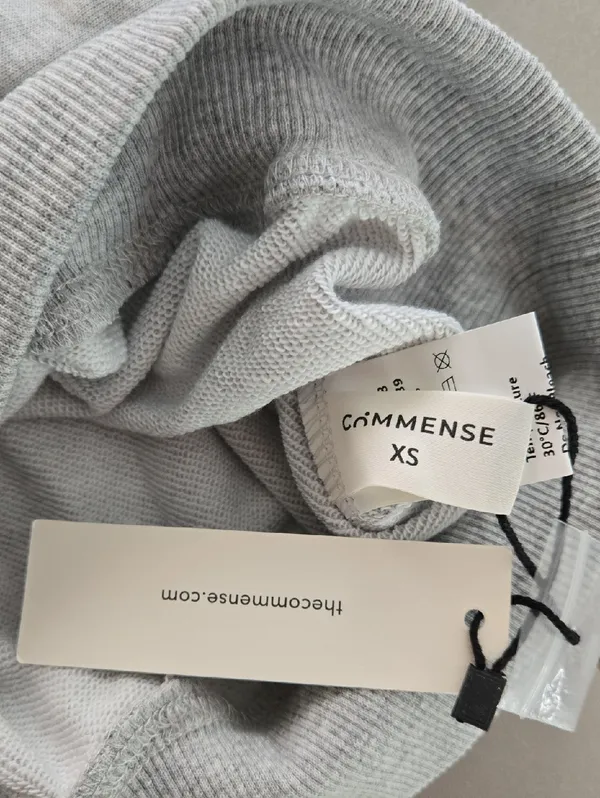 NWT! Commense Light Gray Minimalist Polo Sweatshirt Size XS - Image 7