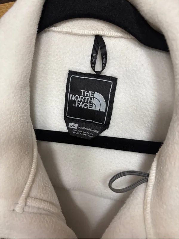 The north face white polartec fleece size large - Image 8