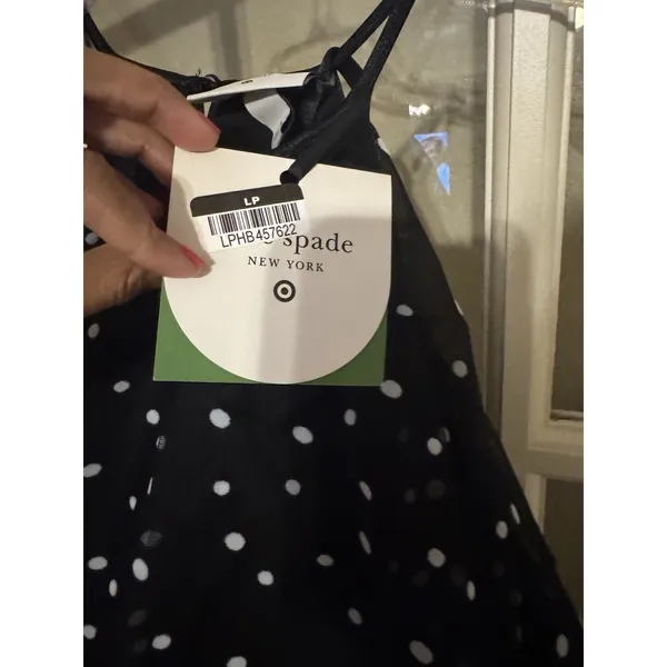 Kate spade new york x Target Black/White Mini‎ Polka Dot Tiered Mini Dress L NWT - Image 5