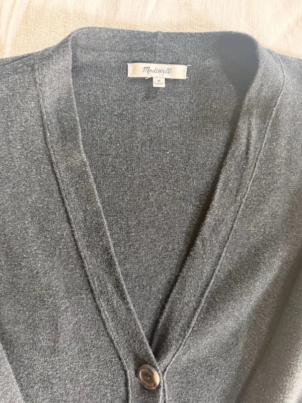 Madewell V-Neck Cardigan Button Front - Image 3