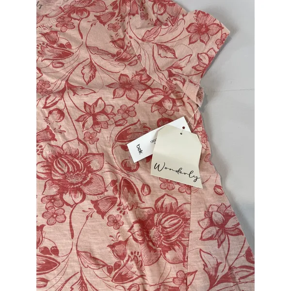 Wonderly Flowy Asymmetrical Hem Floral Top Size L Lightweight NWT - Image 5