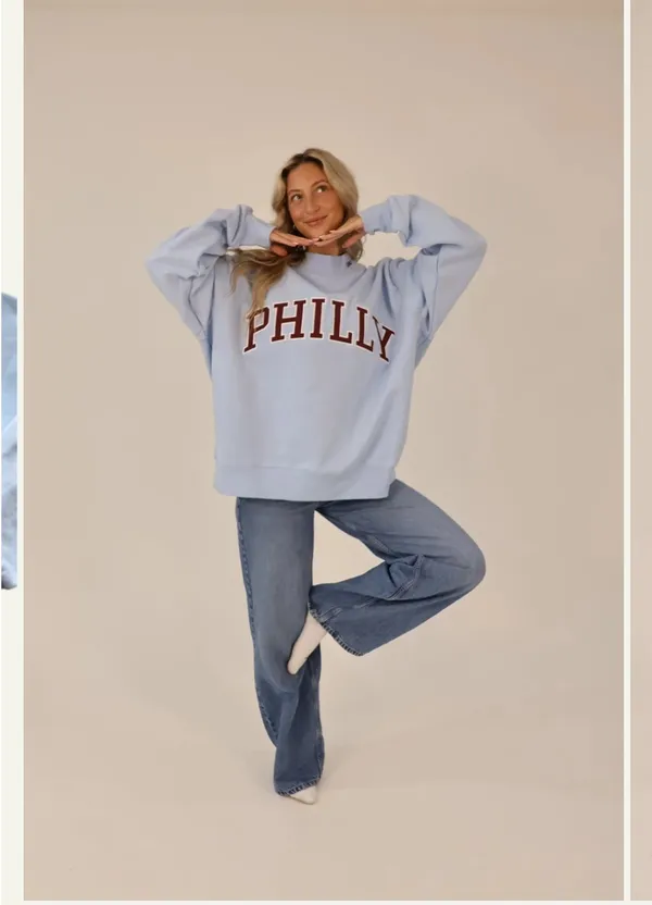 Philly mockneck Blue Size L - Image 3