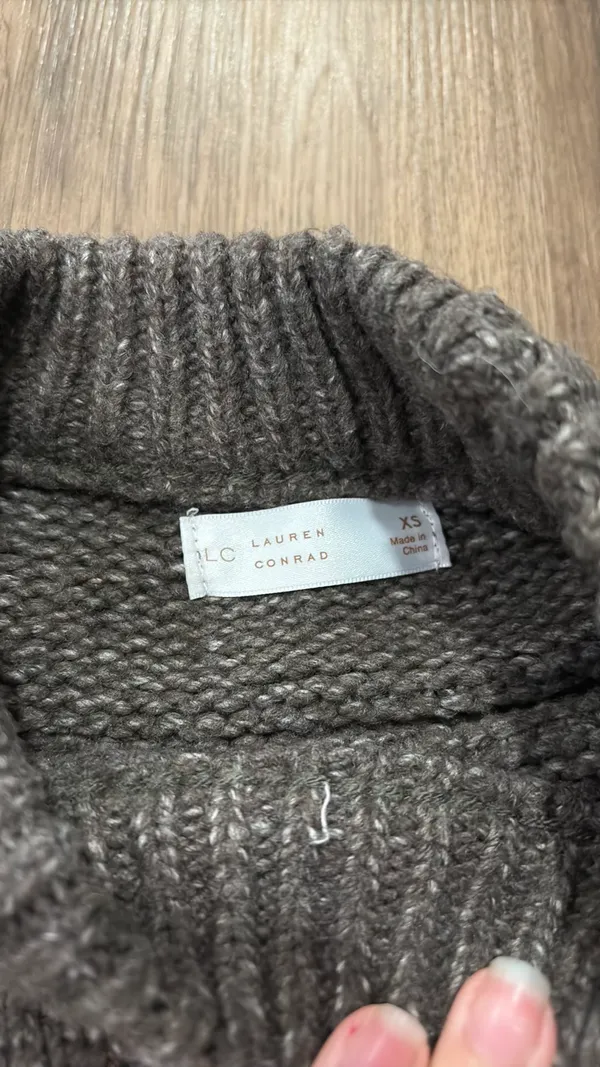 Brown and White Striped Sweater - Image 3