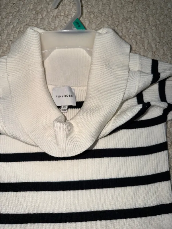Cowl neck sweater shirt White Size XL - Image 2