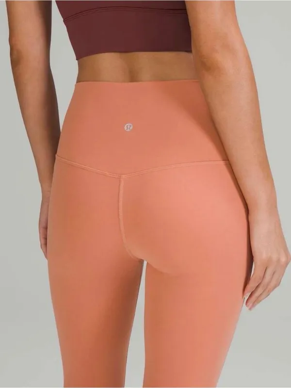 Lululemon align leggings pants high waist in pink savannah size 4 - Image 2