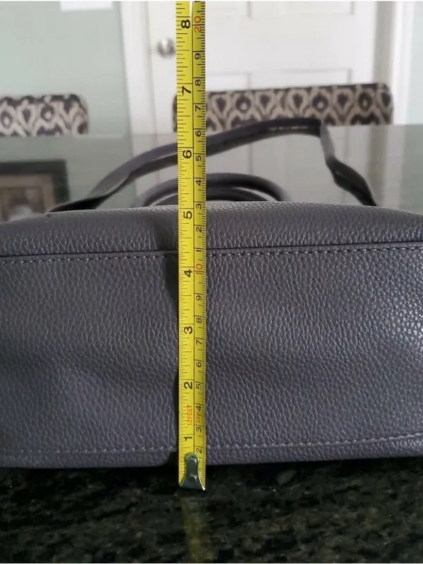 Black Textured Crossbody Satchel Bag with Top Handles - Image 6