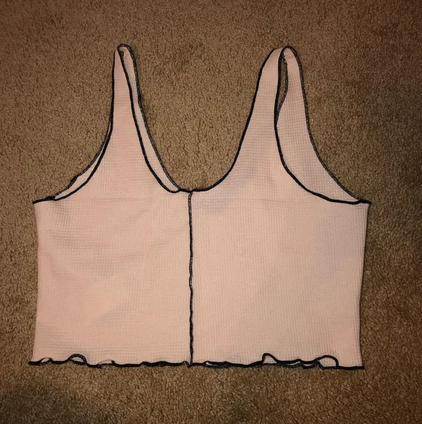 Cropped Tank Top Tan - Image 4